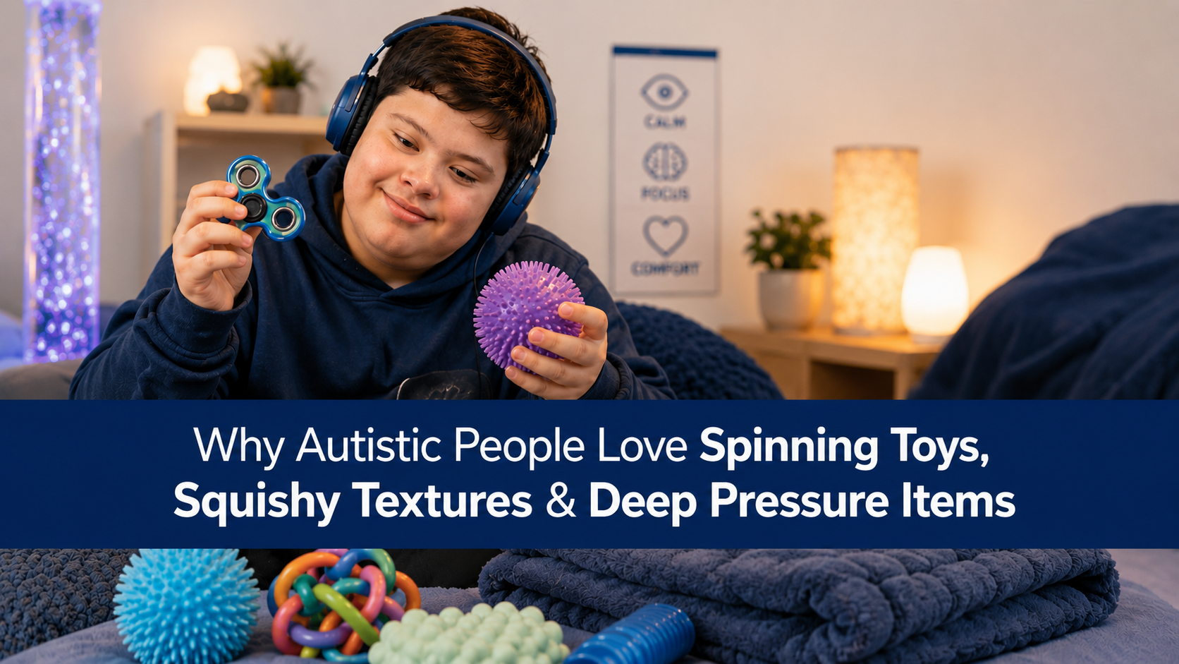 Why Autistic People Love Spinning Toys, Squishy Textures & Deep Pressure Items – And How We Help